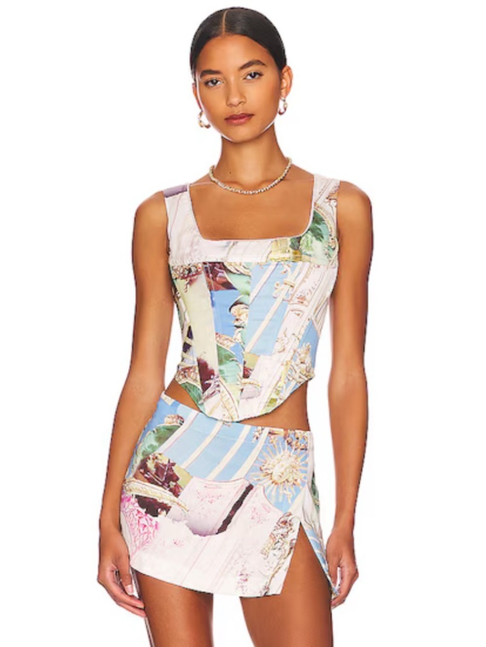 Miaou x Paloma Elsesser Campbell Corset Baroque top bustier Revolve 4XL - Picture 2 of 7